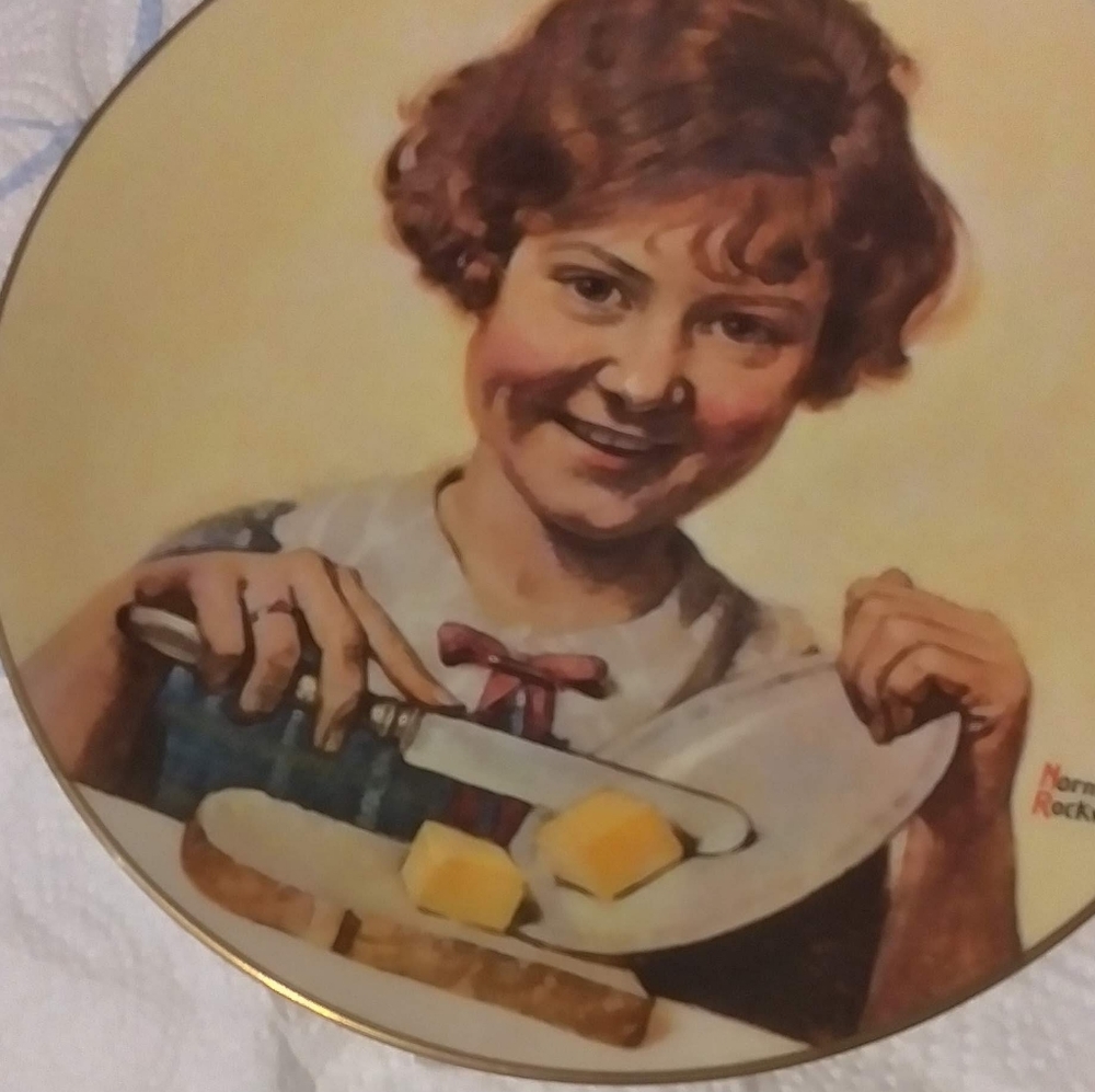 Norman Rockwell collectible Plate "The Butter Girl